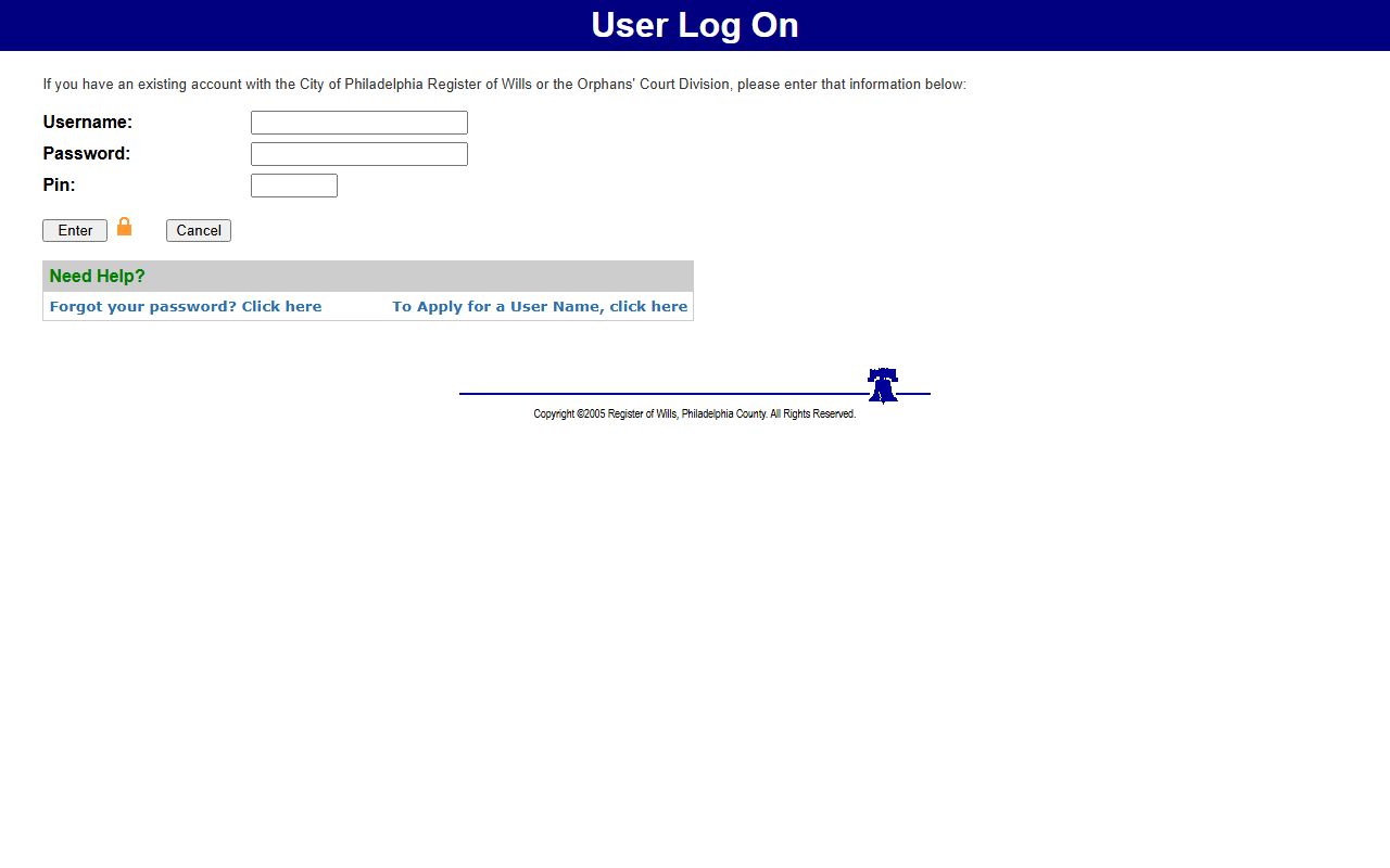Philadelphia attorney online portal for probate and estate record access