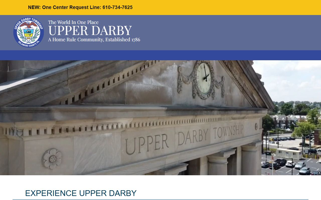 Upper Darby Township municipal website for Upper Darby probate court records