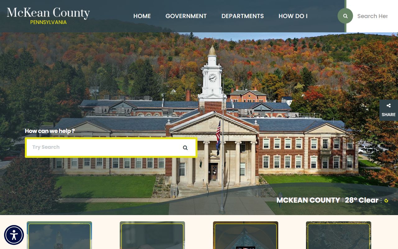 McKean County Pennsylvania official government website homepage