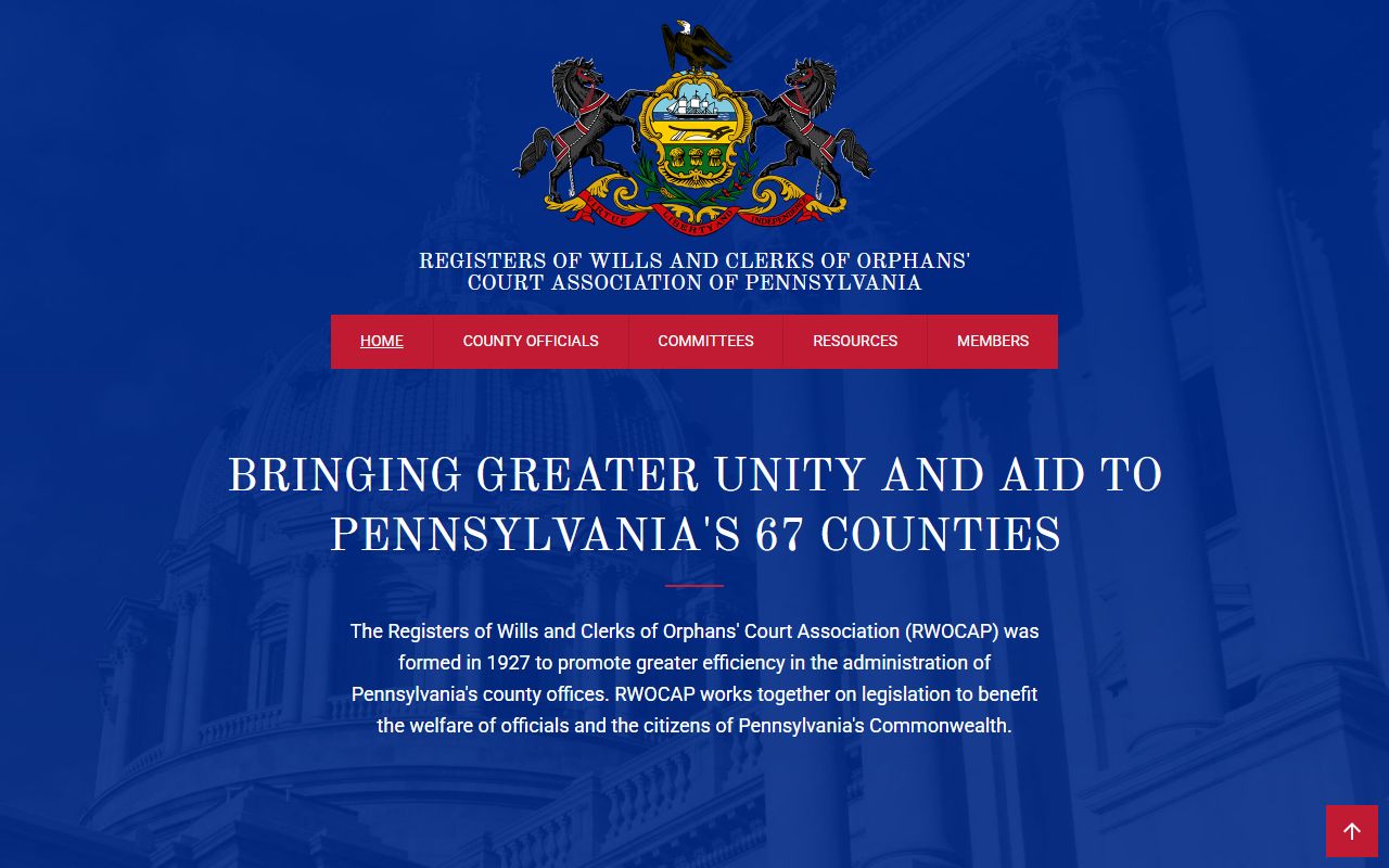 Registers of Wills and Clerks of Orphans Court Association of Pennsylvania probate resources